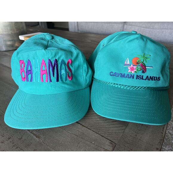 Nissun Other - Vintage Snapback Hats Bahamas Cayman Islands Nissun Cap